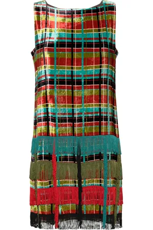 Jean Paul Gaultier Vestido corto con motivo de cuadros tartán 1990