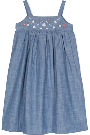 BONPOINT Vestido con bordado floral
