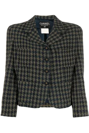 CHANEL Saco de tweed con botones 1990-2000