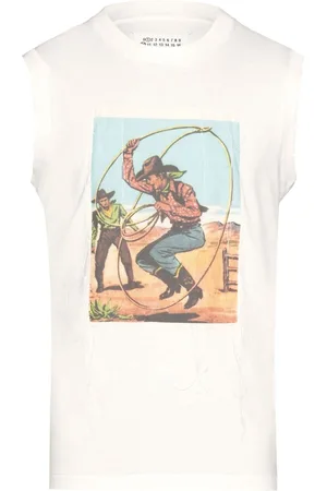 Maison Margiela Top con Cowboy estampado