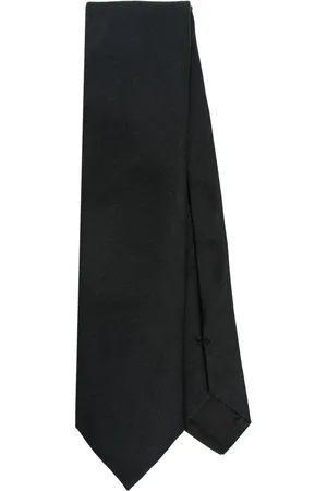 VERSACE Corbata de seda con logo de los 90