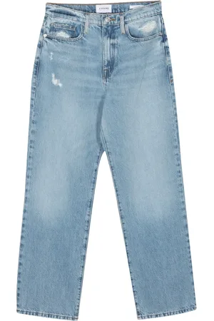 Frame Jeans rectos con efecto envejecido