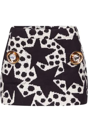 AREA Falda corta Crystal Medallion