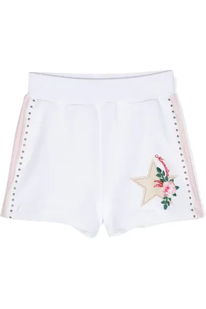 MONNALISA Shorts con bordado floral