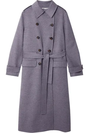 Stella McCartney Gabardina con doble botonadura