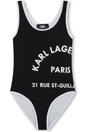Karl Lagerfeld Traje de baño con logo estampado