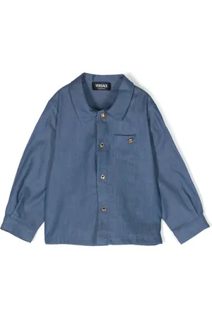 VERSACE Camisa de mezclilla manga larga