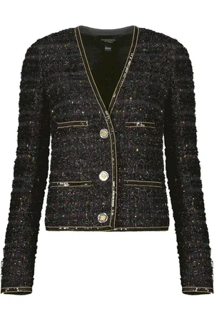 Giambattista Valli Chamarra de tweed bordada con lentejuelas