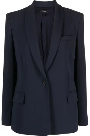THEORY Blazer con botones y solapas de esmoquin