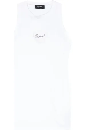 Dsquared2 Vestido corto con detalles del logo