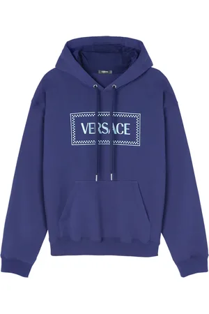 VERSACE Hoodie con logo bordado