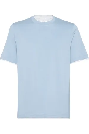 Brunello Cucinelli Playera con detalle de capas