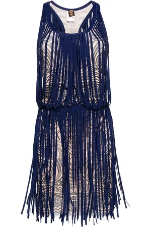 Jean Paul Gaultier Vestido corto con detalle de borlas 2010