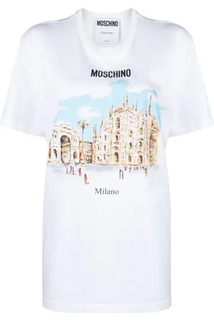 Moschino Playera con ilustración estampada