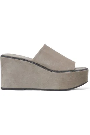 Brunello Cucinelli Mules con plataforma