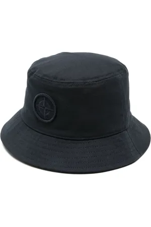 Stone Island Gorro de pescador con parche del logo