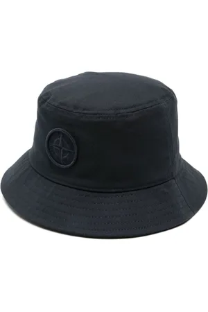 Stone Island Gorro de pescador con parche del logo