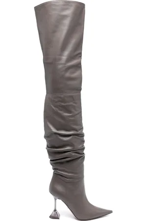 Botas largas color discount gris