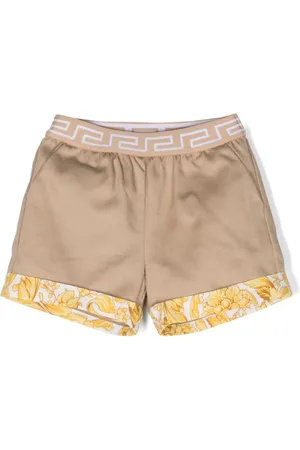 VERSACE Shorts con ribete Barocco