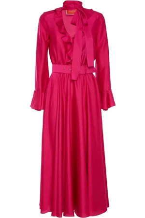 La DoubleJ Vestido midi Baby con detalle de volantes
