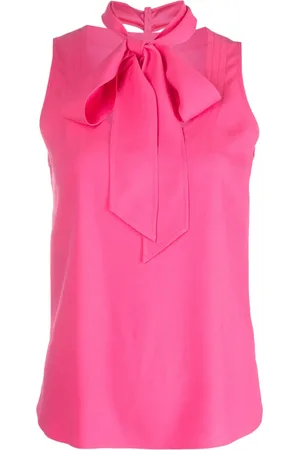 Moschino Blusa de seda con detalle de moño