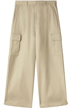 OFF-WHITE Pantalones cargo con diseño ancho