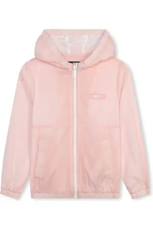 DKNY Chamarra con capucha y aplique del logo