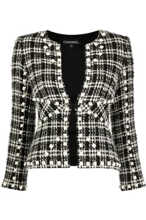 CHANEL Chamarra de tweed con botones 2003