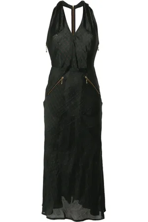Jean Paul Gaultier Vestido midi a rayas diplomáticas 2000