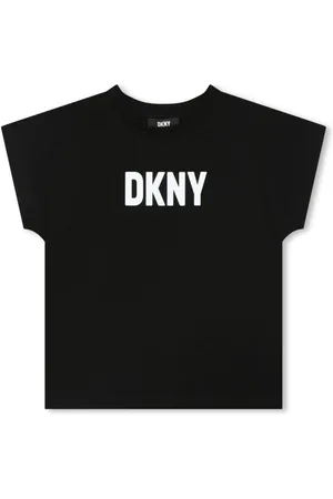 DKNY Playera con logo estampado y cuello redondo