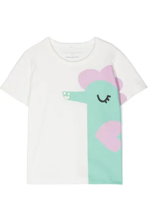 Stella McCartney Playera con ilustración estampada