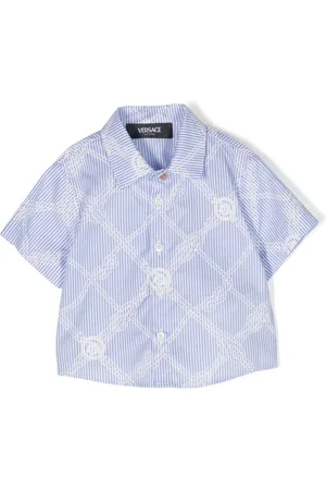 VERSACE Camisa con cuerdas estampadas