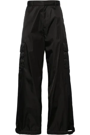 OFF-WHITE Pantalones cargo con diseño ancho