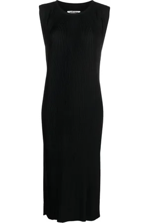 HENRIK VIBSKOV Vestido midi con diseño plisado y mangas