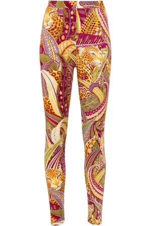 Salvatore Ferragamo Leggins con estampado botánico