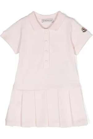 Moncler Vestido plisadode piqué