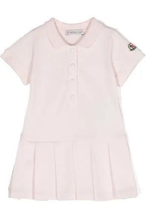 Moncler Vestido plisadode piqué