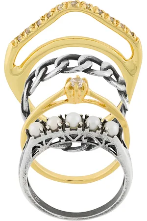 Iosselliani Silver Heritage set of four rings