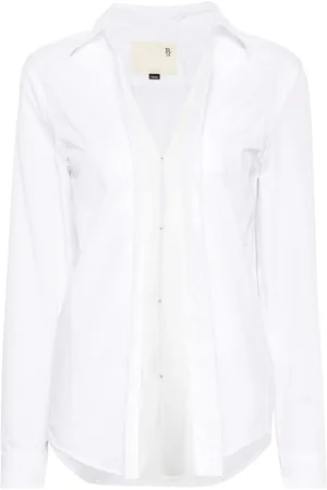 R13 Camisa con detalle semitransparente