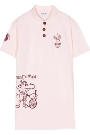 Lacoste Vestido con logo estampado