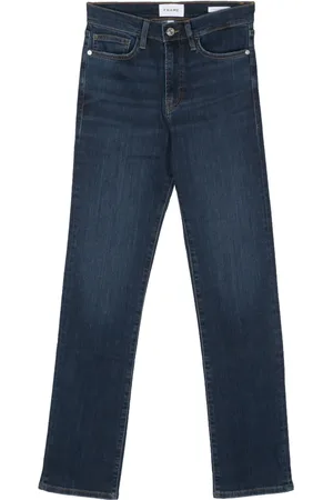 Frame Jeans rectos con efecto desgastado