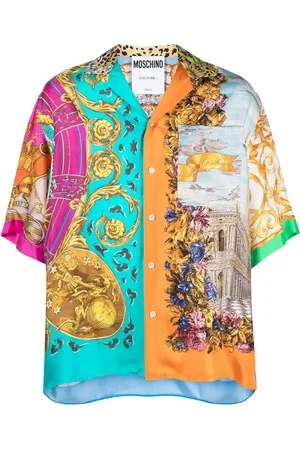 Moschino Camisa de seda con varios estampados