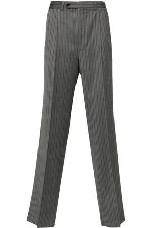 CANALI Pantalones con rayas diplomáticas estampadas