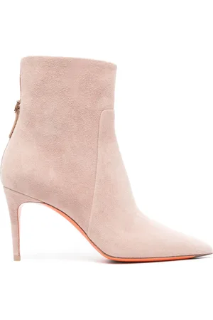santoni Botines de gamuza con tacón de 65mm