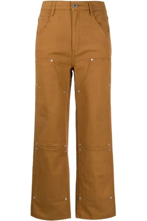 Izzue Jeans rectos con costuras en contraste