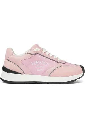 VERSACE Tenis con logo bordado y paneles