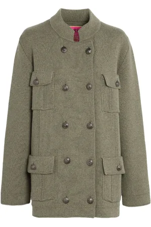 Barrie Abrigo estilo militar con doble botonadura