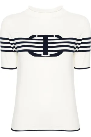 Twin-Set Playera tejida con detalle de rayas