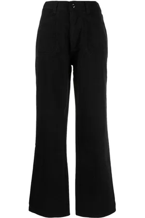 Izzue Pantalones rectos con parche del logo