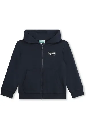 Kenzo Hoodie con cierre y logo estampado